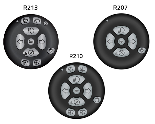 Steering wheel remote control operation